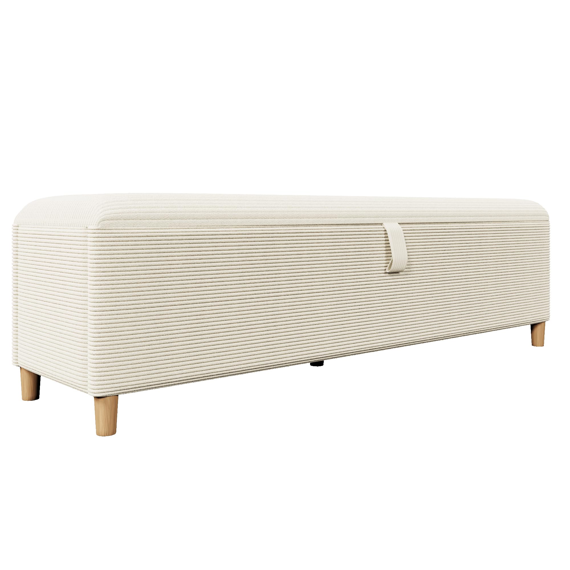 TIZZ Bettbank 175cm Mit Stauraum - Polsterbank Für Schlafzimmer In Beige