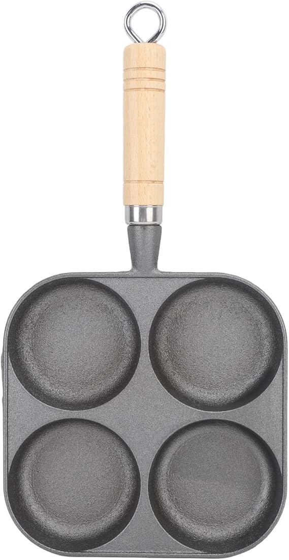THREECLOLURED Multipurpose 4 Cup Non Stick Breakfast Pan
