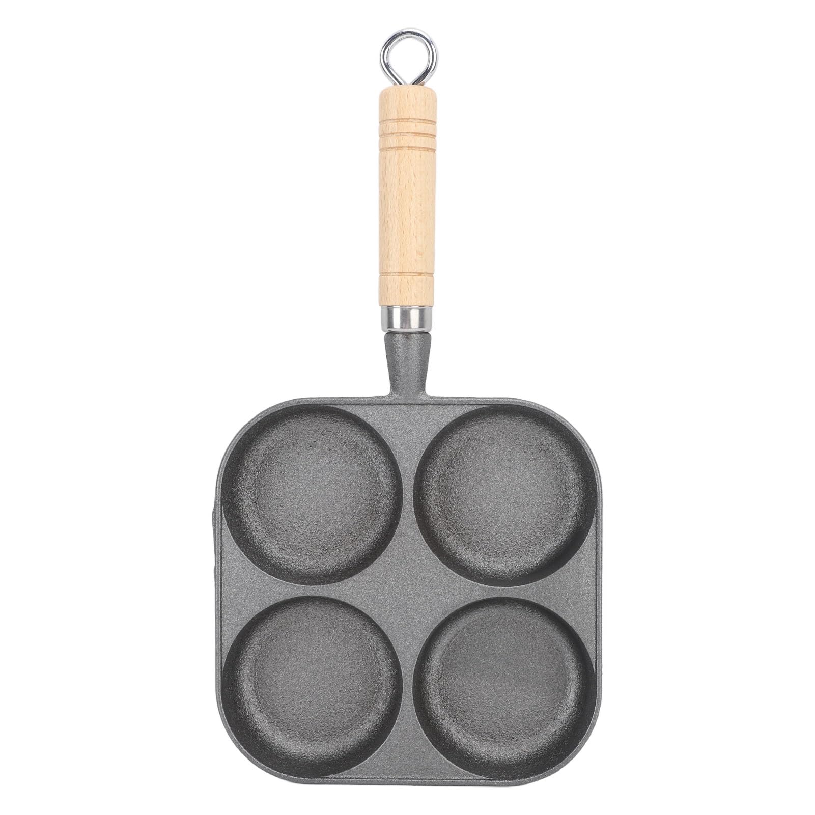 Poêle à frire 4 tasses antiadhésive en fer durable pour omelette et pancakes faciles