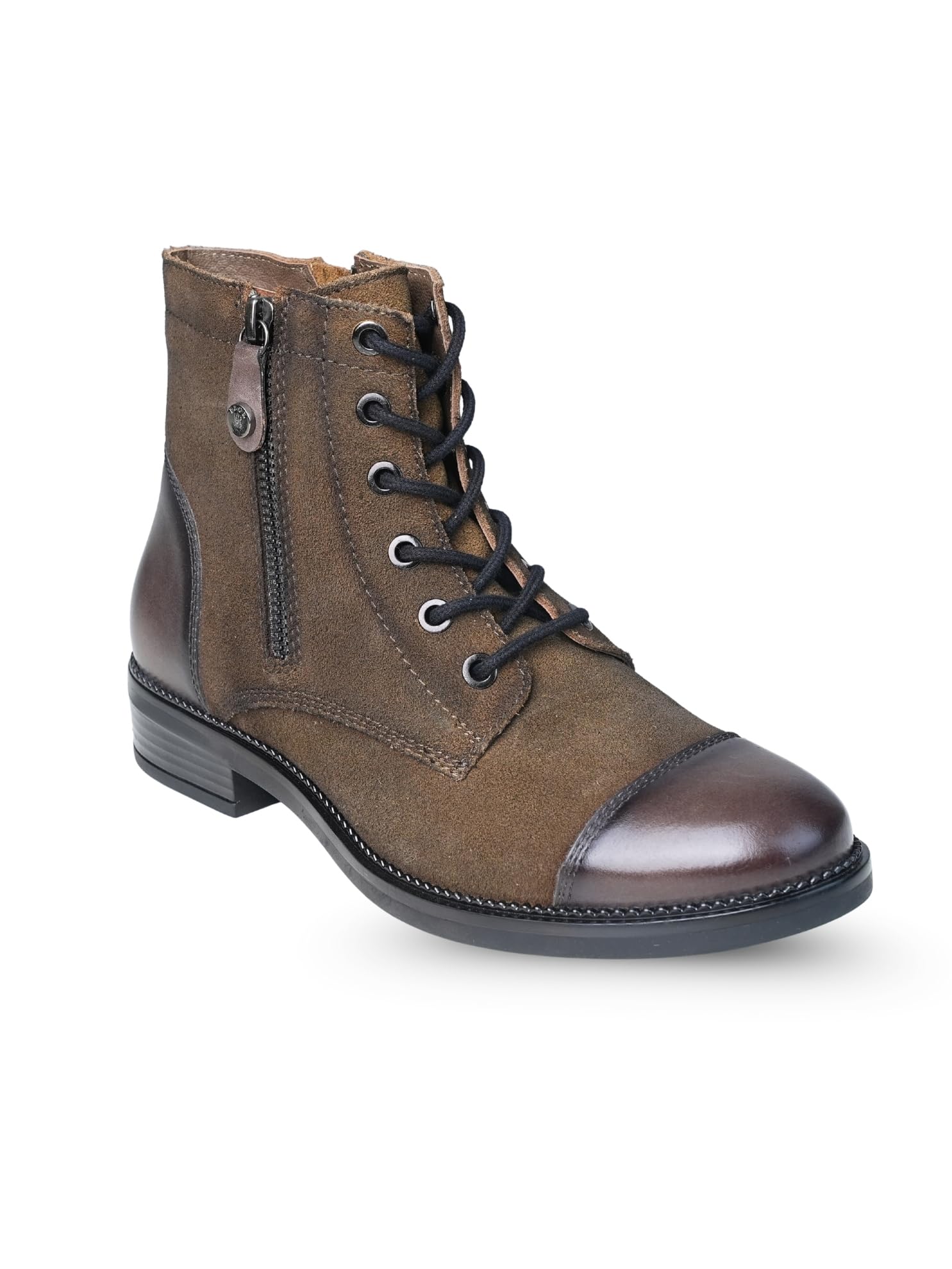 ezok W_1009 Women's Genuine Leather High Ankle Boots | Stylish Lace-Ups Design | Cushioned Insole for Comfort | Durable & Trendy for Everyday Wear-picture-47