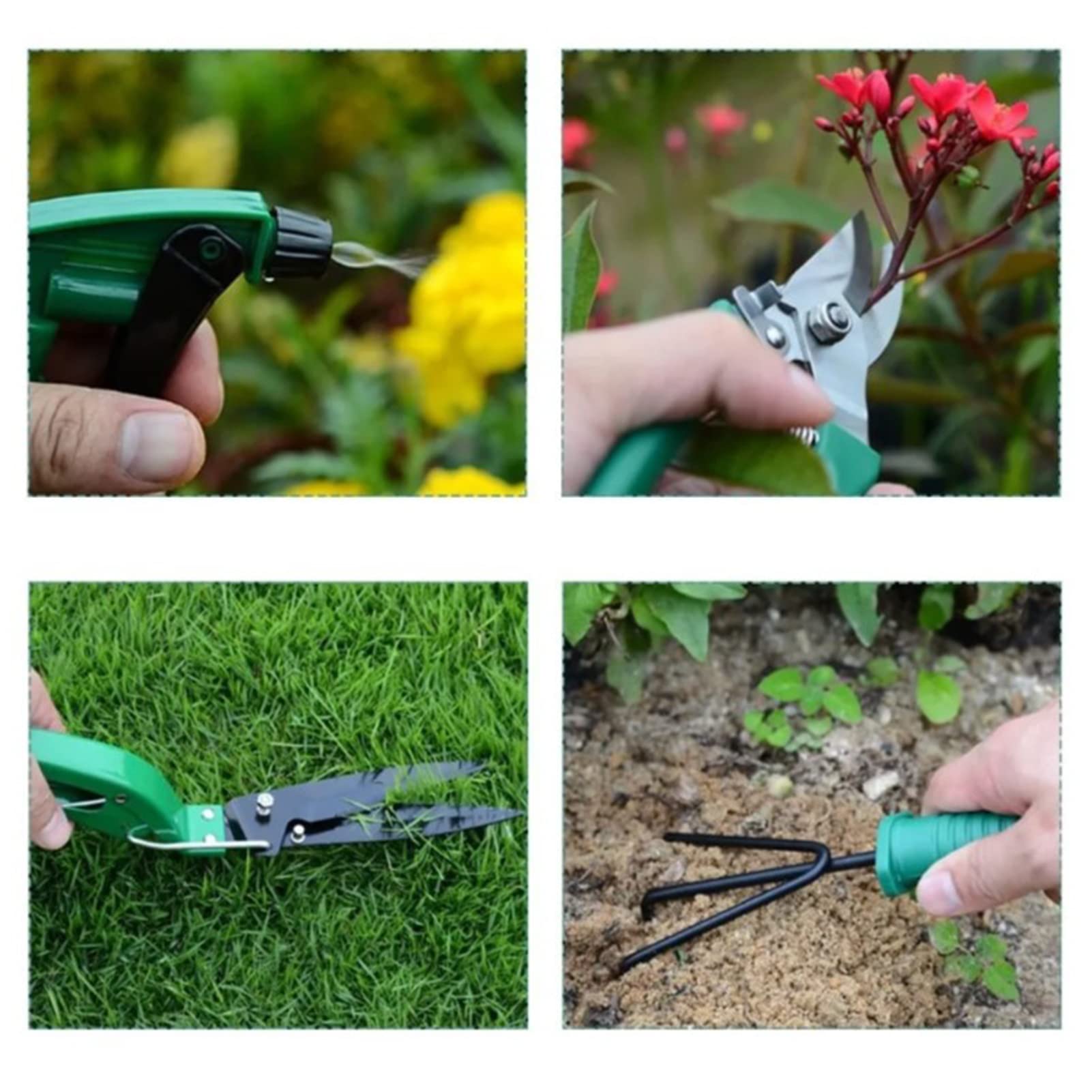 10 Piezas Conjunto de Herramientas de Jardín, Hierro Excelente Artesanía Práctico Conjunto de Herramientas de Jardín, Regalos de Mujer de Alta Resistencia con Caja de Almacenamiento, para Mujer