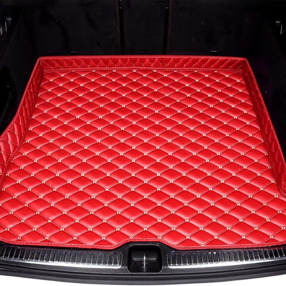 Car Trunk Mats for Tesla Model Y 2021-2023, Cargo Boot Liner Mat Protector Waterproof Anti-Slip Anti Scratch Interior Accessories All Weather,Red