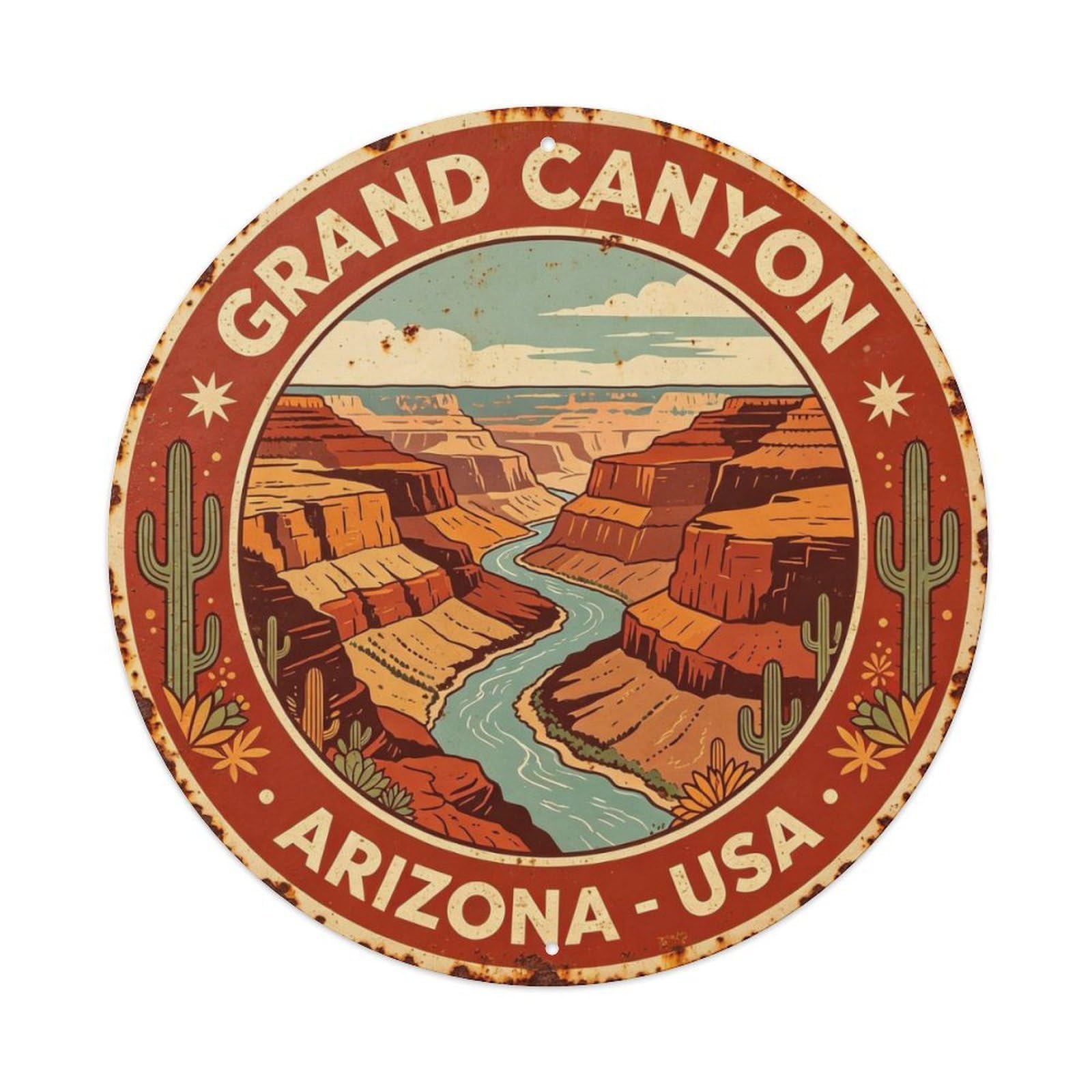 Grand Canyon - Arizona - Usa Metal Tin Sign Plaque