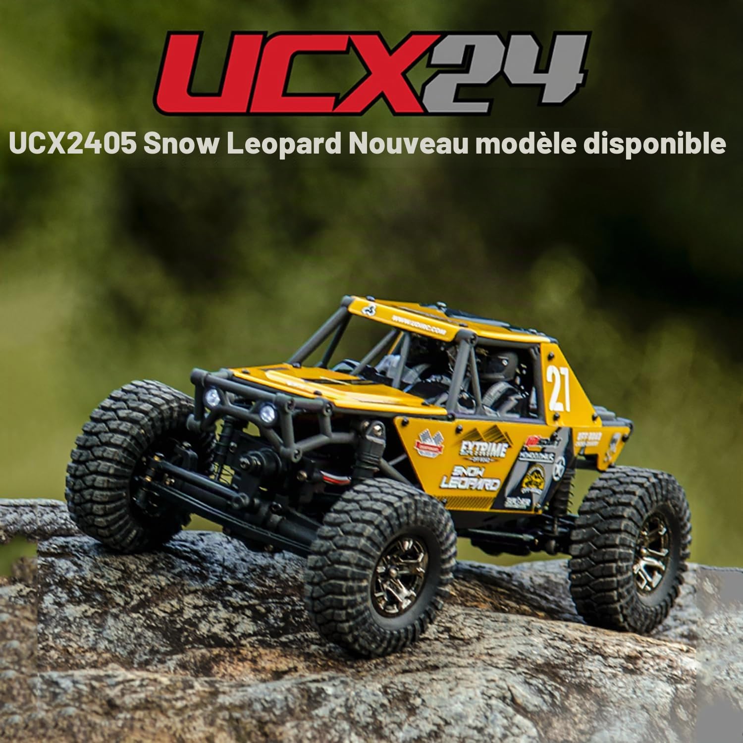 TOUCAN RC HOBBY 1/24 4WD RC Rock Crawler UdiRC UCX2405PRO 2,4G Moteur sans balais ESC Véhicule tout-terrain radiocommandé RTR Jouet Batterie
