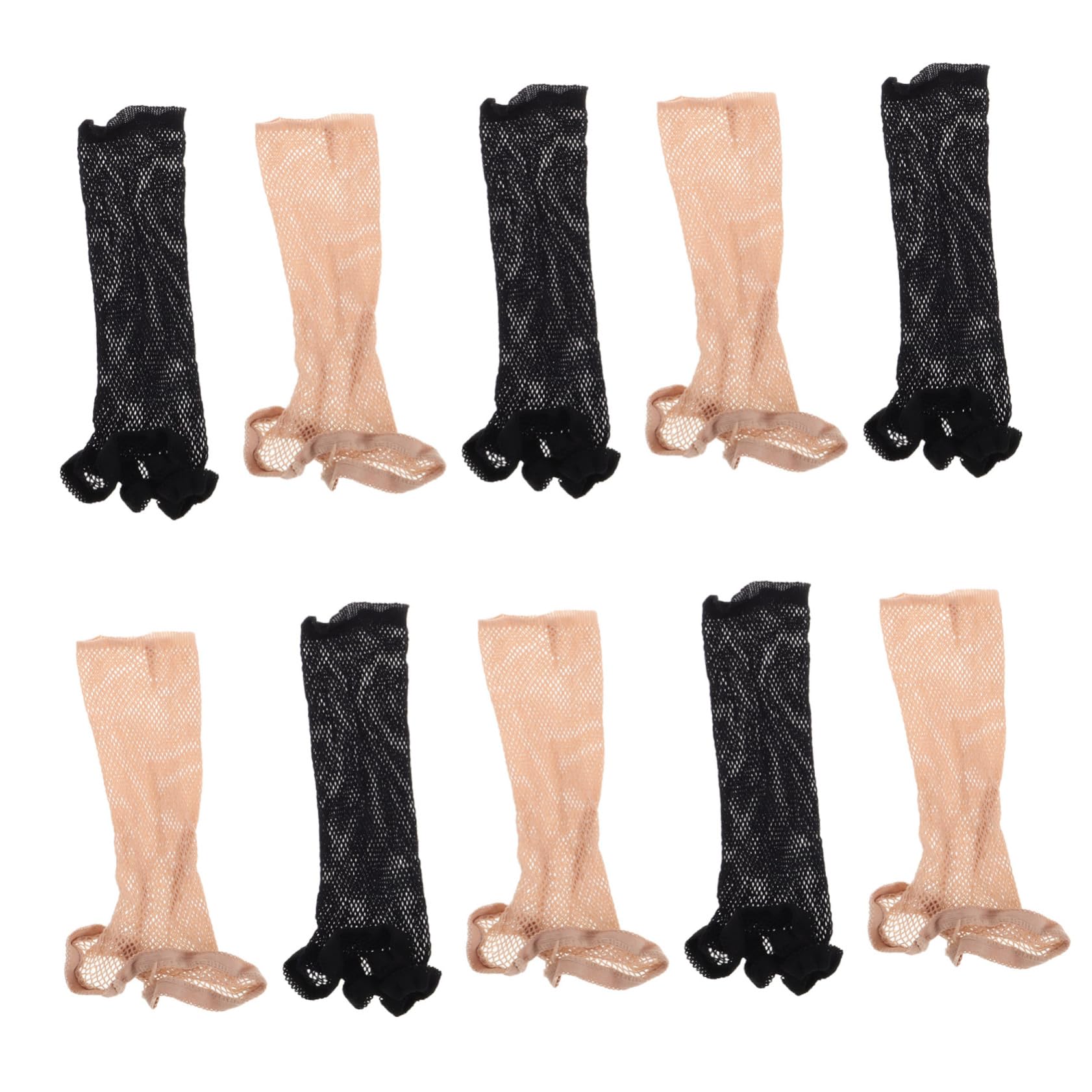 Didiseaon Elastic Net Hair Cap Set 10pcs Wig Weaving Cap Mesh Wig Cap Wave Cap Sleep Cap Secure Wig Grip Band Liner