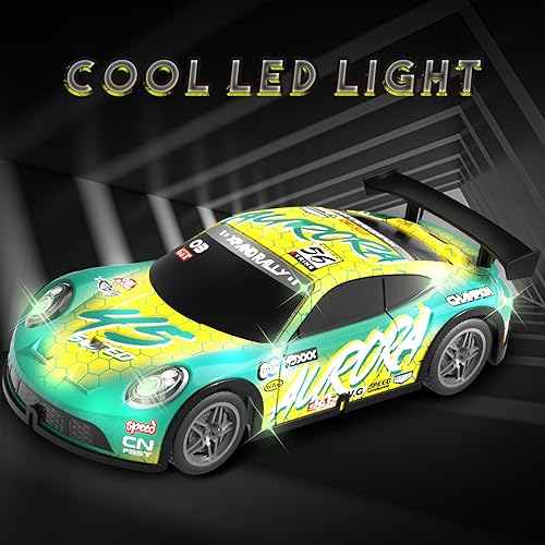 Miniatura 4 de Desdoni Coche de control remoto 124 para niños (verde)