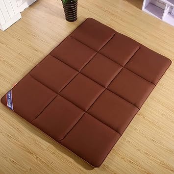 Diumy Tatami Mattress,Folding Japanese Traditional Sleeping Floor Mat,Anti Slip Comfortable Breathable Futon Mattressmemory Foam Crawling Mat for Student Dormitory-Brown 120x200cm47x79inch