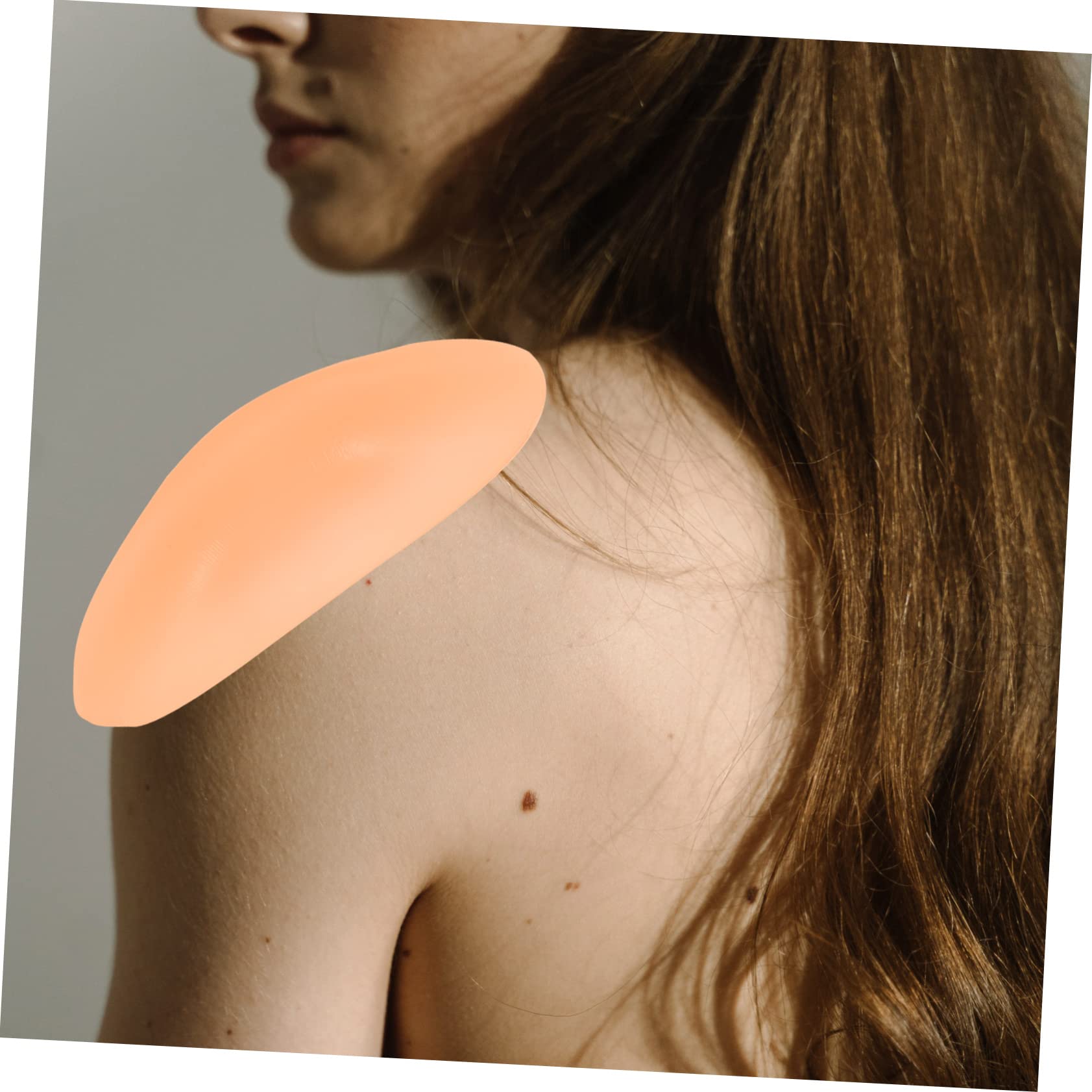 FRCOLOR 2 Pairs Self-stick Women's Shoulder Pads Non-slip Shoulder Enhancer for Elastic Washable