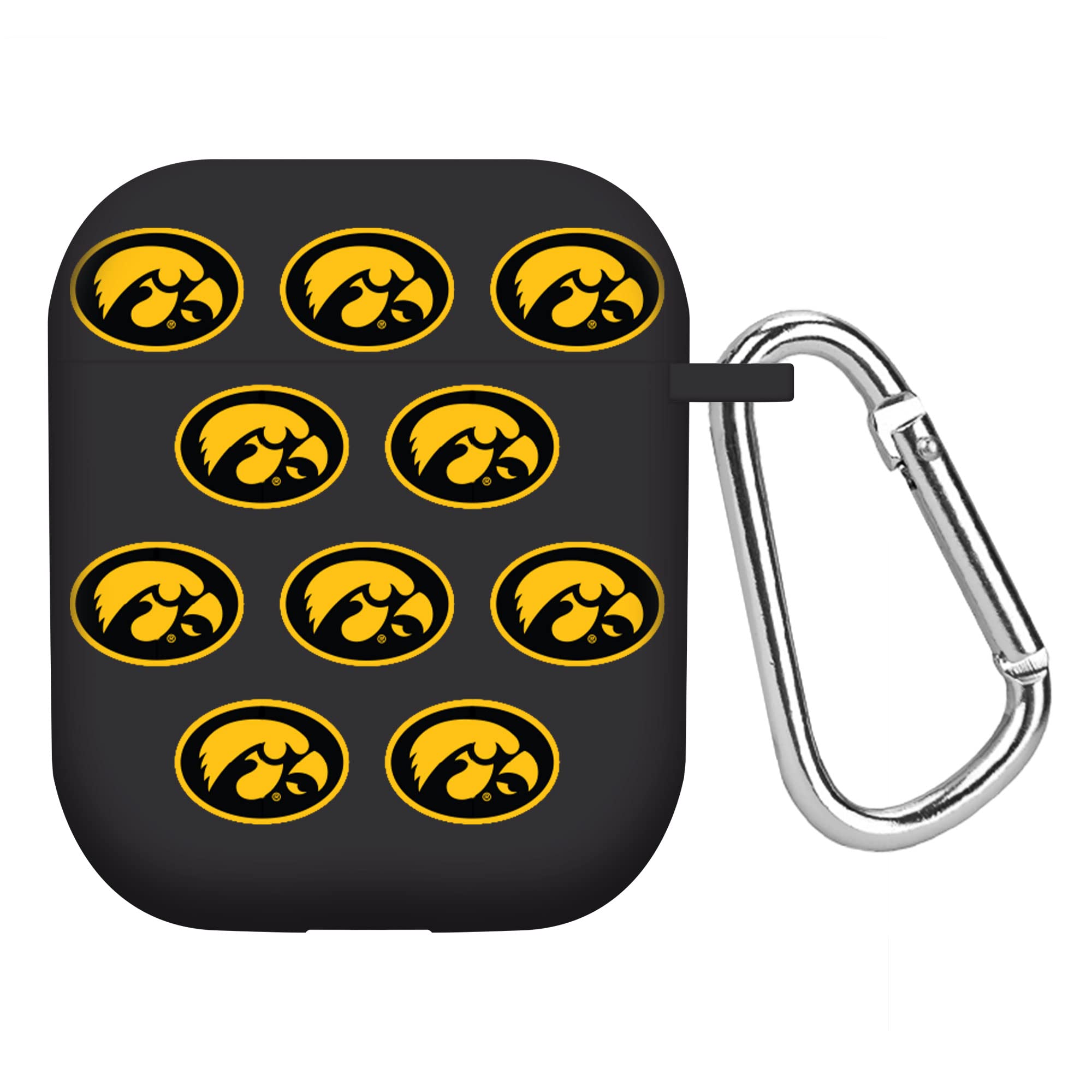 AFFINITY BANDS Iowa Hawkeyes HD Case Cover Compatible with Apple AirPods Gen 1 & 2 (Repeating)