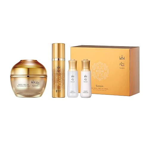 Miniatura 1 de Sansim Juego de crema de caracol de ginseng salvaje EGF antienvejecimiento para piel dañada