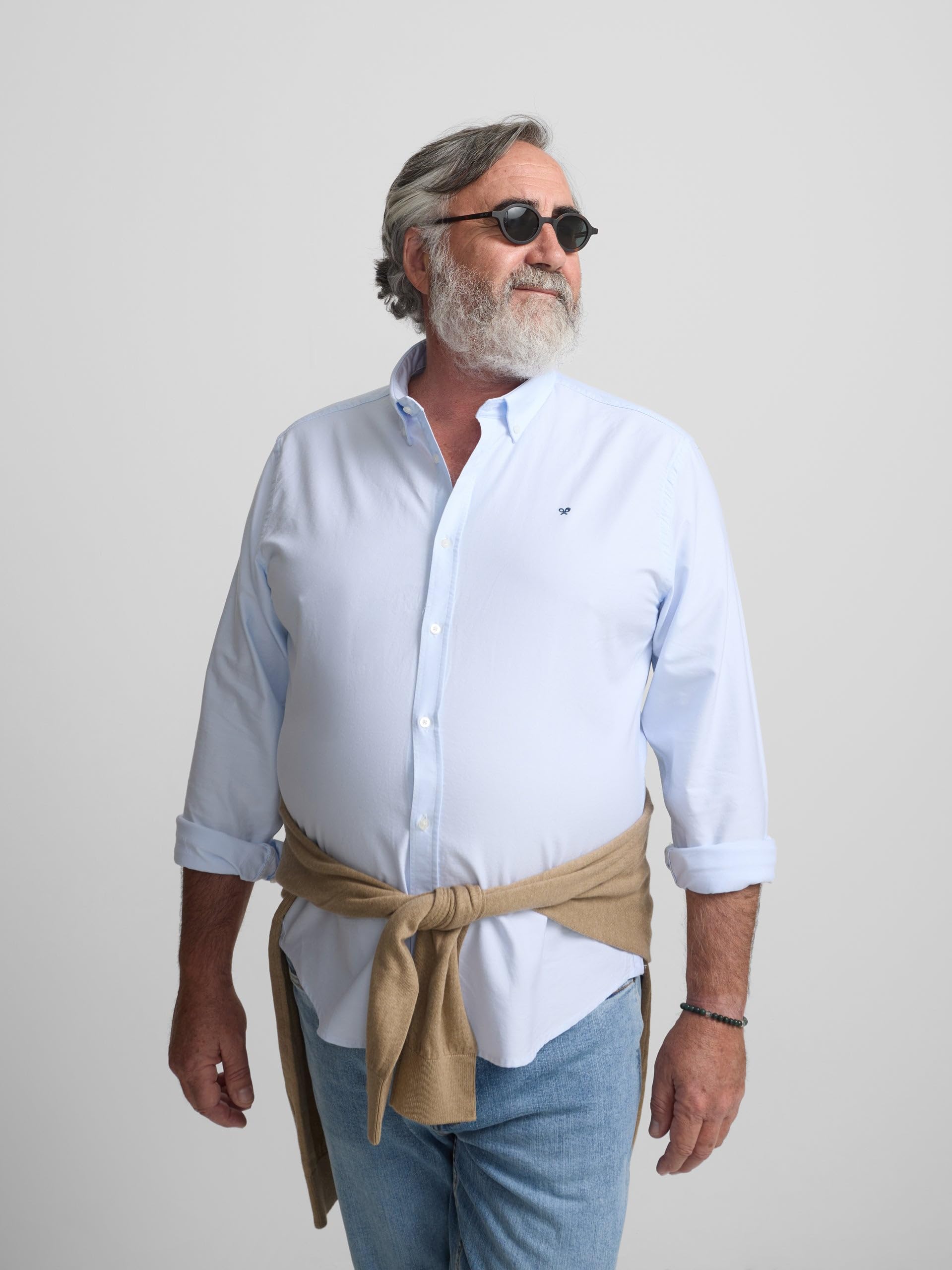 SILBON Camisa Sport Oxford Regular Fit para Hombre