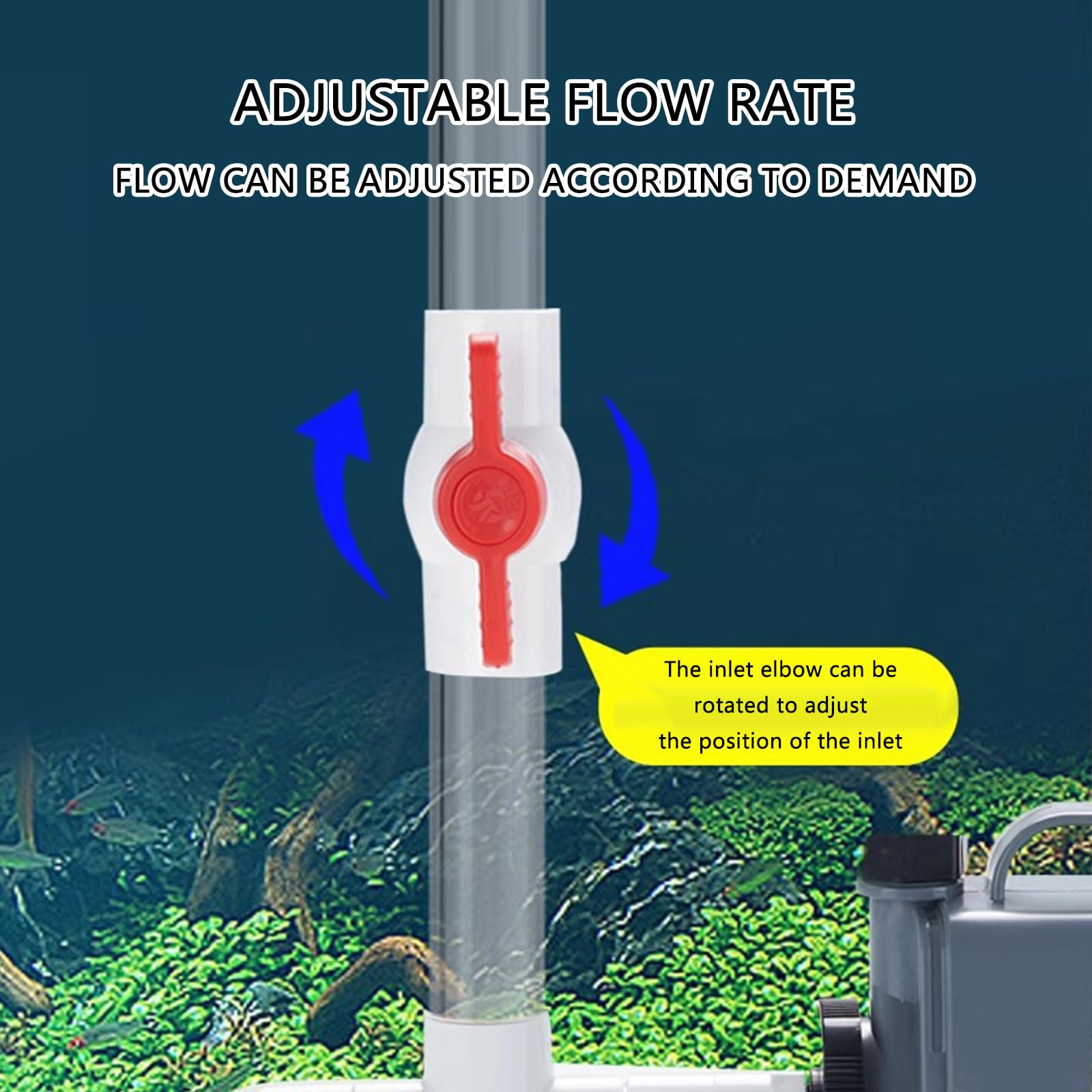 Superficies de agua para acuarios, espumadores de proteínas de aceite, espumador flotante para eliminar proteínas de peceras, tanques de peces, superficies