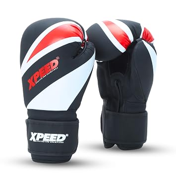 Xpeed Premium PU PMFT Sparring Gloves for Boxing|| MMA || Kickboxing || Muay Thai || Excellent Impact Resistance for Men & Women (Pair of 1) (10oz)