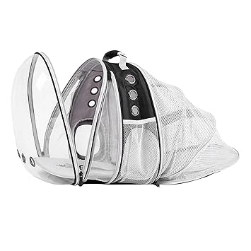 Aswadh Expandable Cat Carrier Bubble Backpack Cat Pet Travel Bag Dual Expand