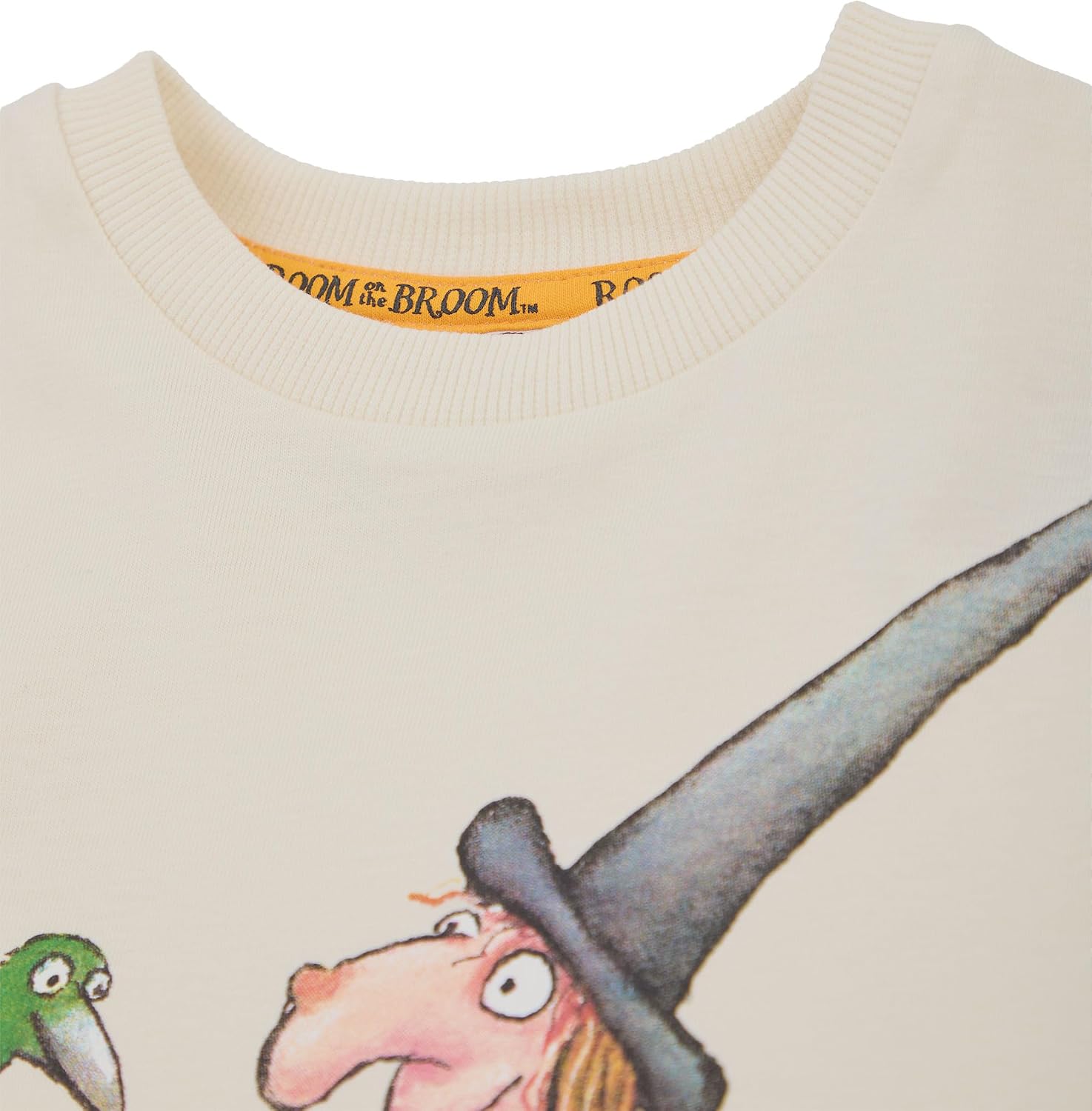 Gruffalo The Friends Room on The Broom Children T-Shirt | Kids Witch & Friends Storybook Graphic Tee in Tan Tale Apparel