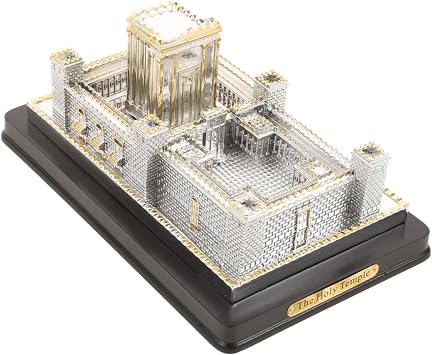 ABOOFAN Jerusalem Temple Model Ornament Desk Decor Resin Holy Second Temple Sculpture Judaica Wall Art