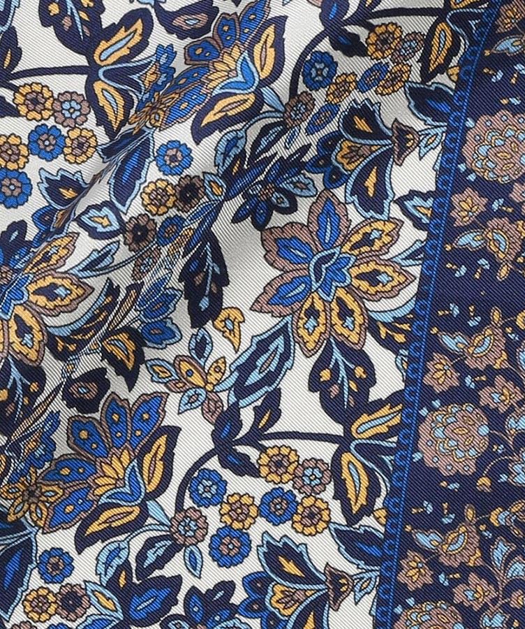 Image of Italian 100% Silk Pocket Square, Premium Small Batch Accessory for Men, 32x32 cm (12.5''x12.5''), One Side Print