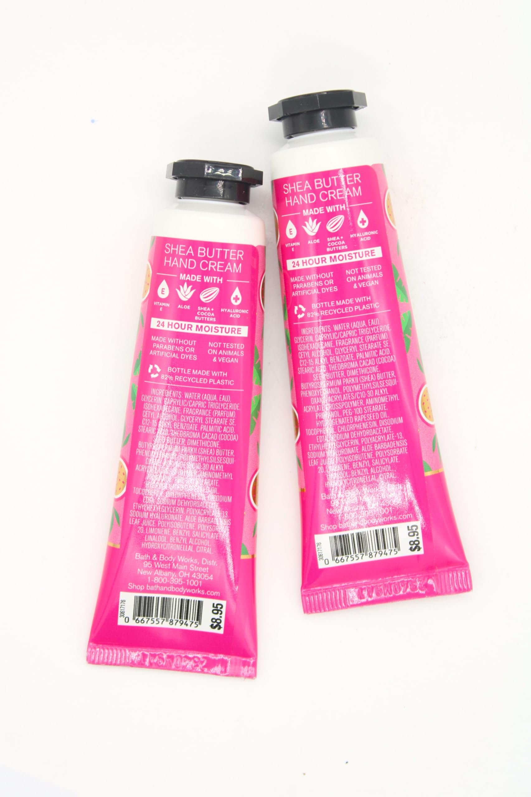 Passionfruit & Banana Flower, Bath and Body, Shea Butter Hand Cream, 1 fl oz each, 2 pack