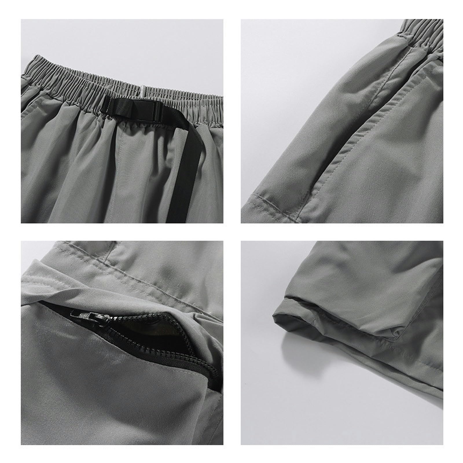 Shorts Herren Sommer Herren Retro -Pocket -Cargo -Shorts Herren Dünne Lockere Gerade Lässige Freizeithosen