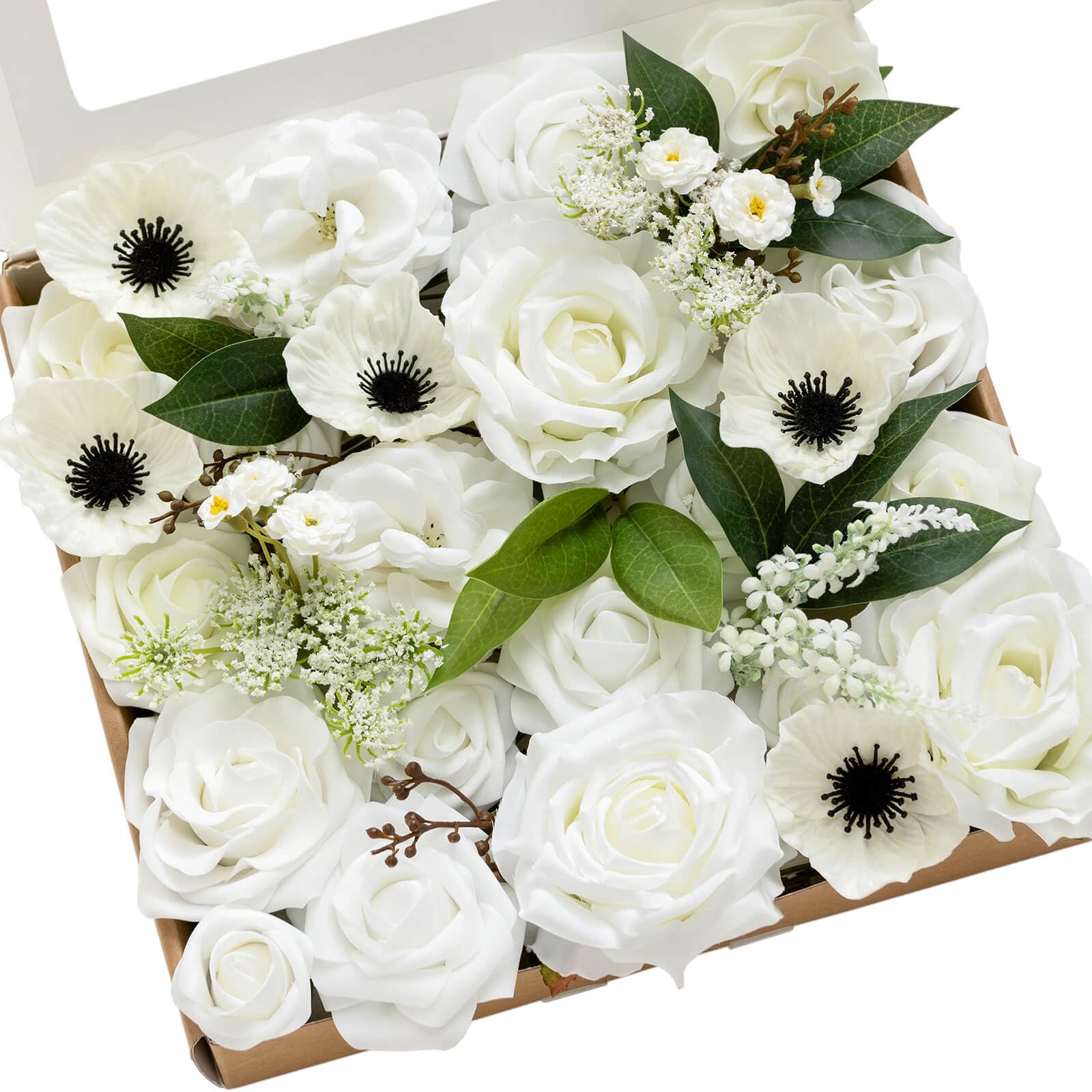 Ling's moment Moment Artificial Flowers and Greenery Combo Box Set