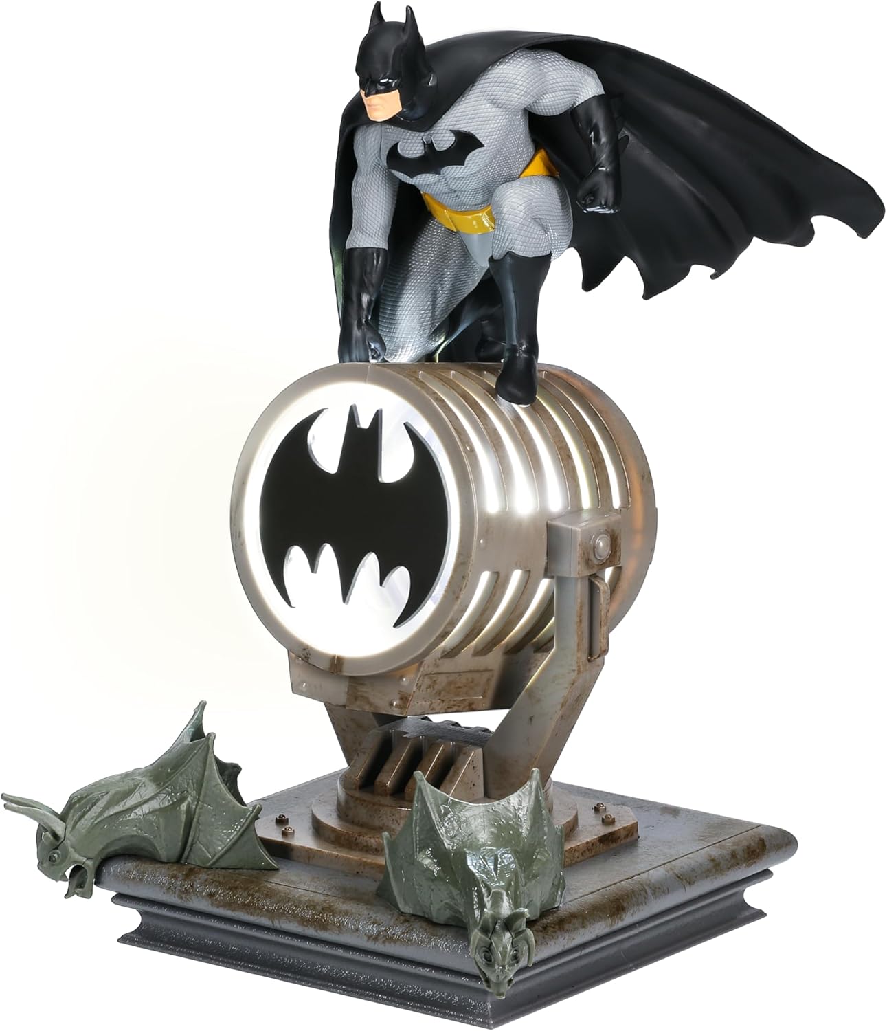 Paladone Batman Figurine Light - Officially Licensed DC Super Heroes Decor and Gift, Collectible Display Lamp Must Have for DC Comic Fans, USB Powered 27” LED Light