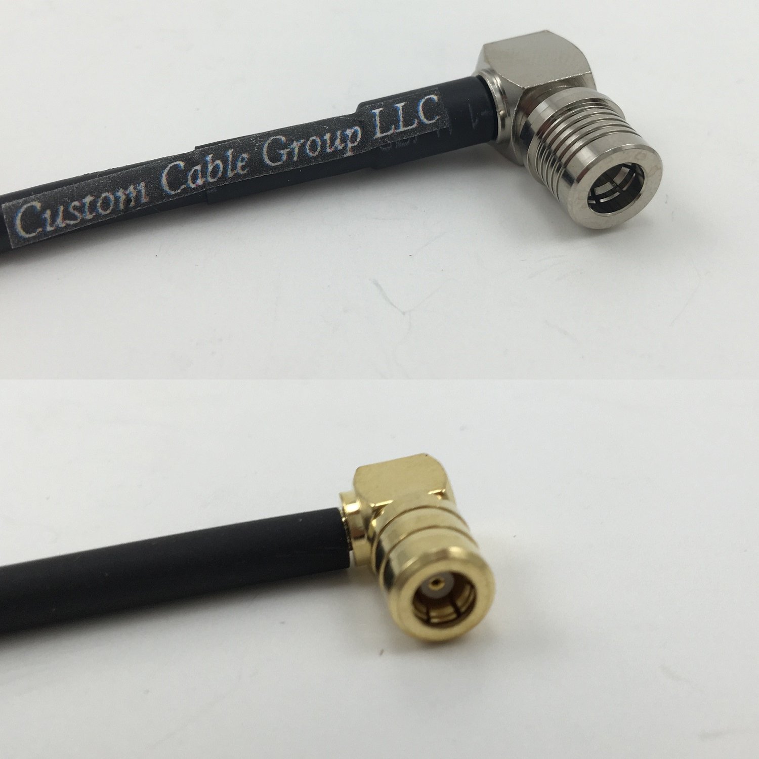 15 feet RFC195 KSR195 QMA MALE ANGLE to SMB FEMALE ANGLE Pigtail Jumper RF coaxial cable 50ohm Quick USA Shipping