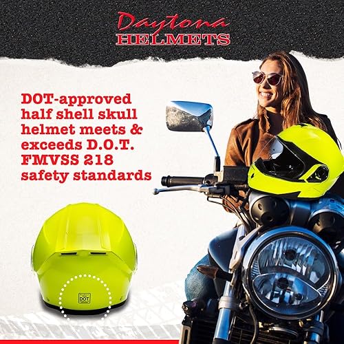 Miniatura 4 de Daytona Glide - Casco ligero para motocross con protección antiarañazos, antivaho, forro EPS de doble densidad, aprobado por DOT, compatible con
