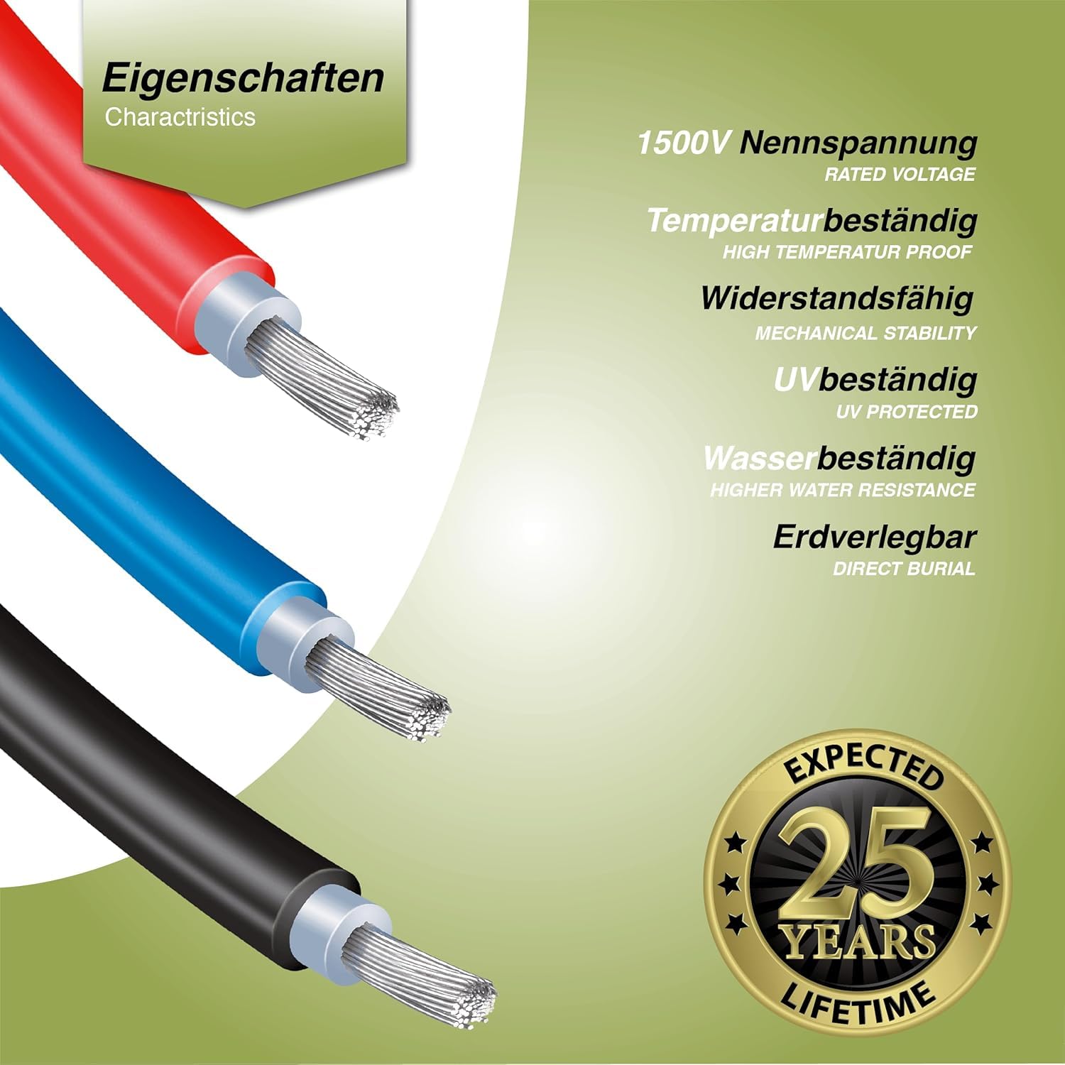 SOLARTRONICS Solarkabel Doppelpack 4x 10 Meter 6mm² H1Z2Z2-K Schwarz & Rot Solarstecker beidseitig - Verlängerungskabel 6qmm - Made in Germany - inkl. 0% MwSt. gem. § 12 Abs. 3 UStG (4x 10m)