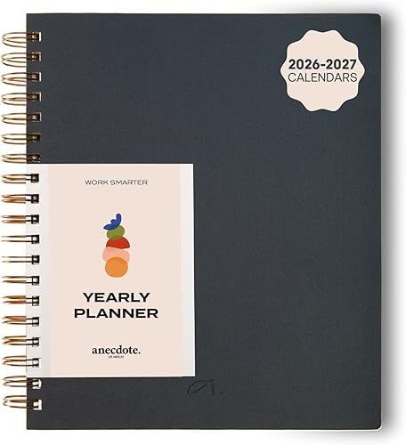 Miniatura 22 de Planificador Anecdote 2026: Un Planificador Mensual, Semanal y Diario 2026 para Planificar tu Éxito - Tamaño A5 Tapa Dura Comienza en Cualquier Negro