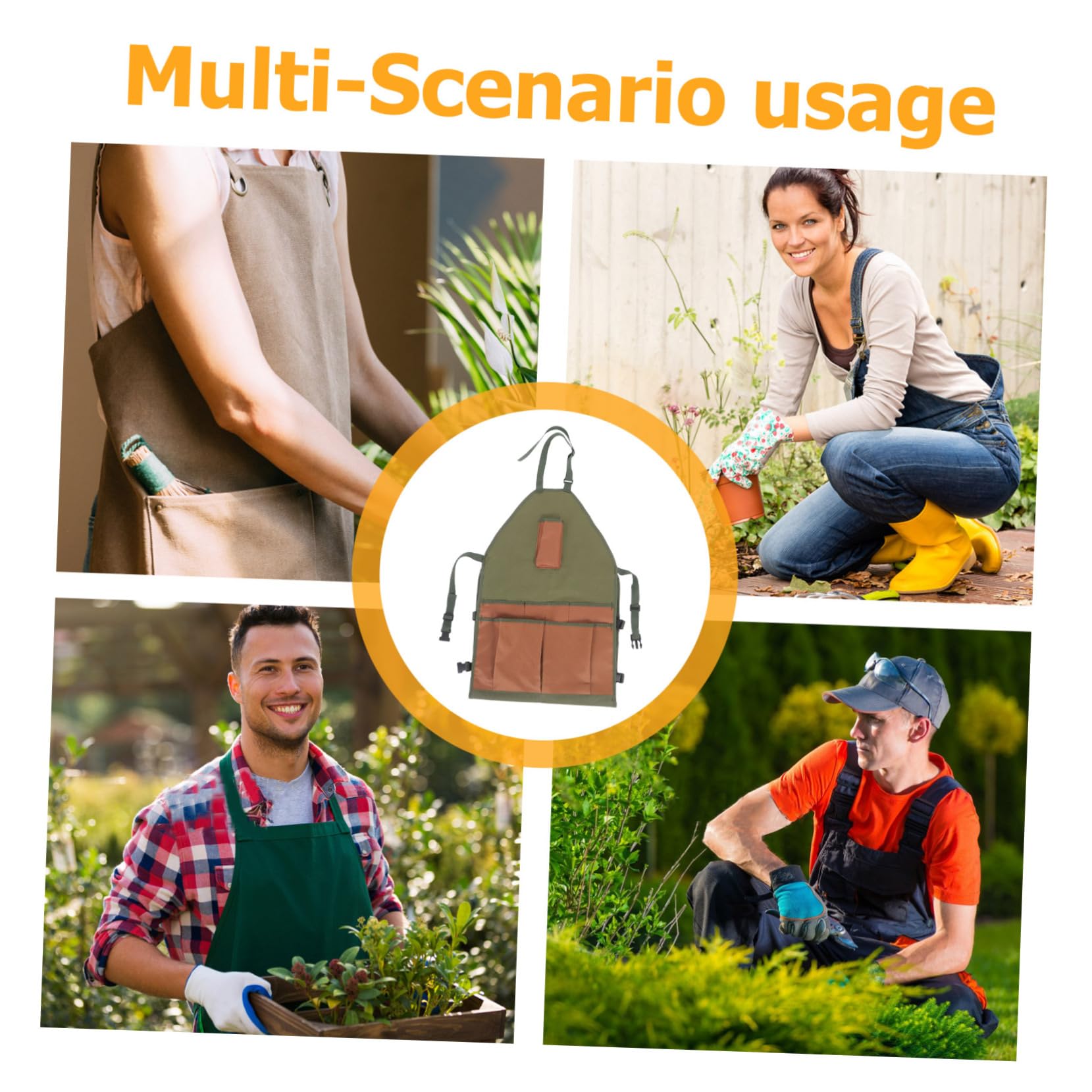 SUPVOX Grembiule Giardinaggio Regolabile con Multiple per Potatura e Grembiule da Lavoro Versatile per Attività e per Tutti Tipi