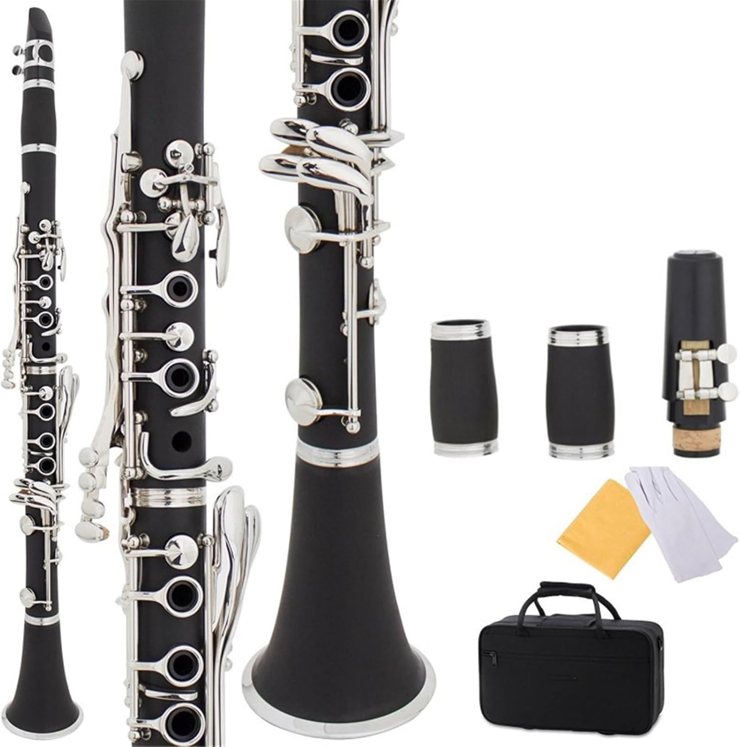 Clarinet Musical Instruments B Flat 17 Key Clarinet Black Wind Instrument Bakelite Clarinet With Box