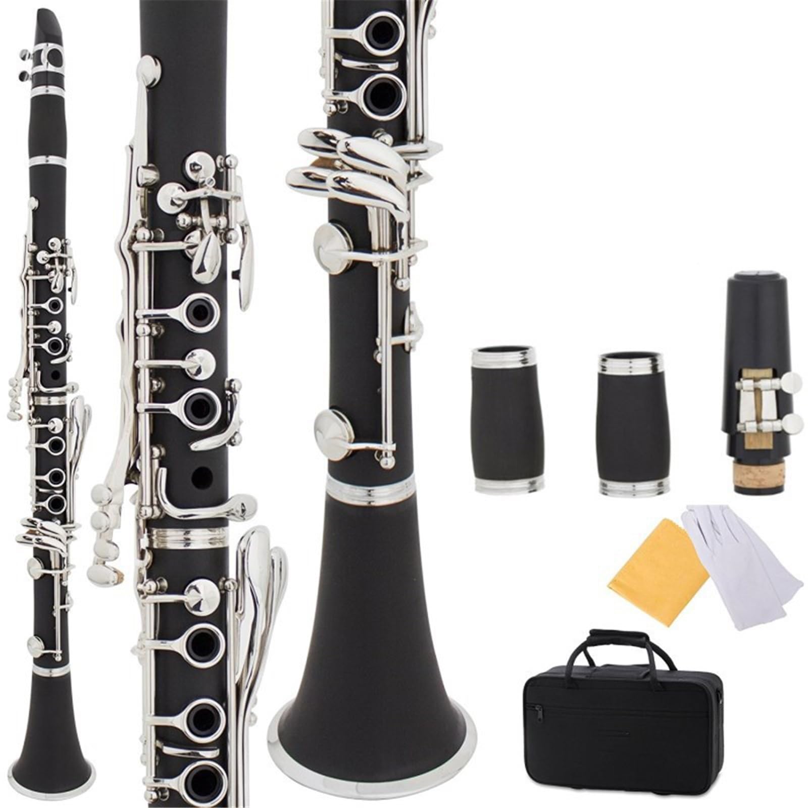 Professional clarinet B Flat 17 Key Clarinet Black Wind Instrument Bakelite Clarinet With Box
