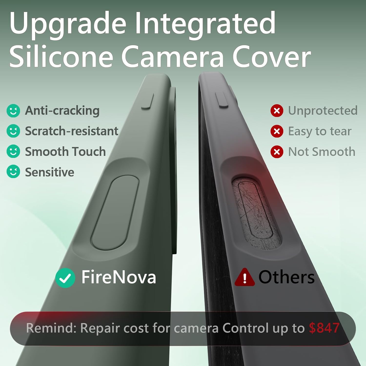 FireNova Magnetic for iPhone 17 Pro Max Case, Compatible with MagSafe, [Integrated Silicone Camera Control Button] [Camera Protection] Anti-Scratch Microfiber Lining Phone Case, 6.9", Calke Green Calke Green iPhone 17 Pro Max