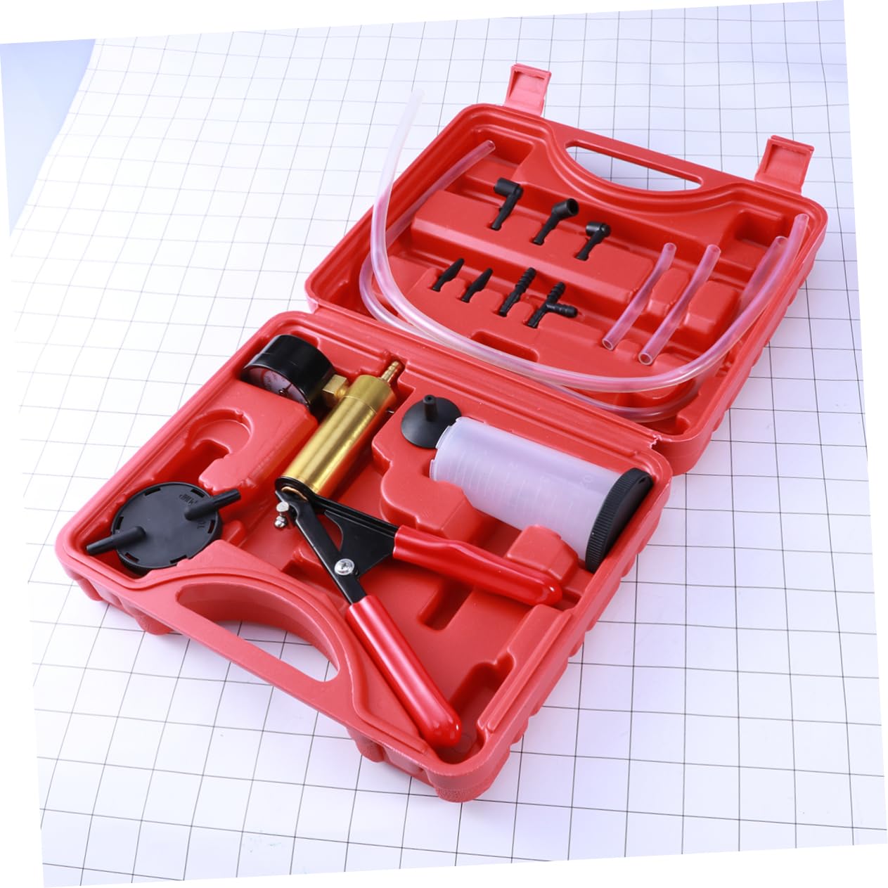 SHERCHPRY 2piezas Bomba De Vacío Manual para Vehículos Kit De Purgador Profesional para Pruebas De Presión y Sangrado De Frenos Herramientas De Reparación Automotriz