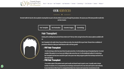 Dr. VJs Cosmetic Surgery & Hair Transplantation Centre - Email App