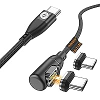 Vista 1 de 90 Pro Magnetic Charging Cable Fast Charging,Magnetic Phone Charger.USB C Cable,Micro,iProduct 6 in 1 MacBook Pro Charger Cord for Android Pad