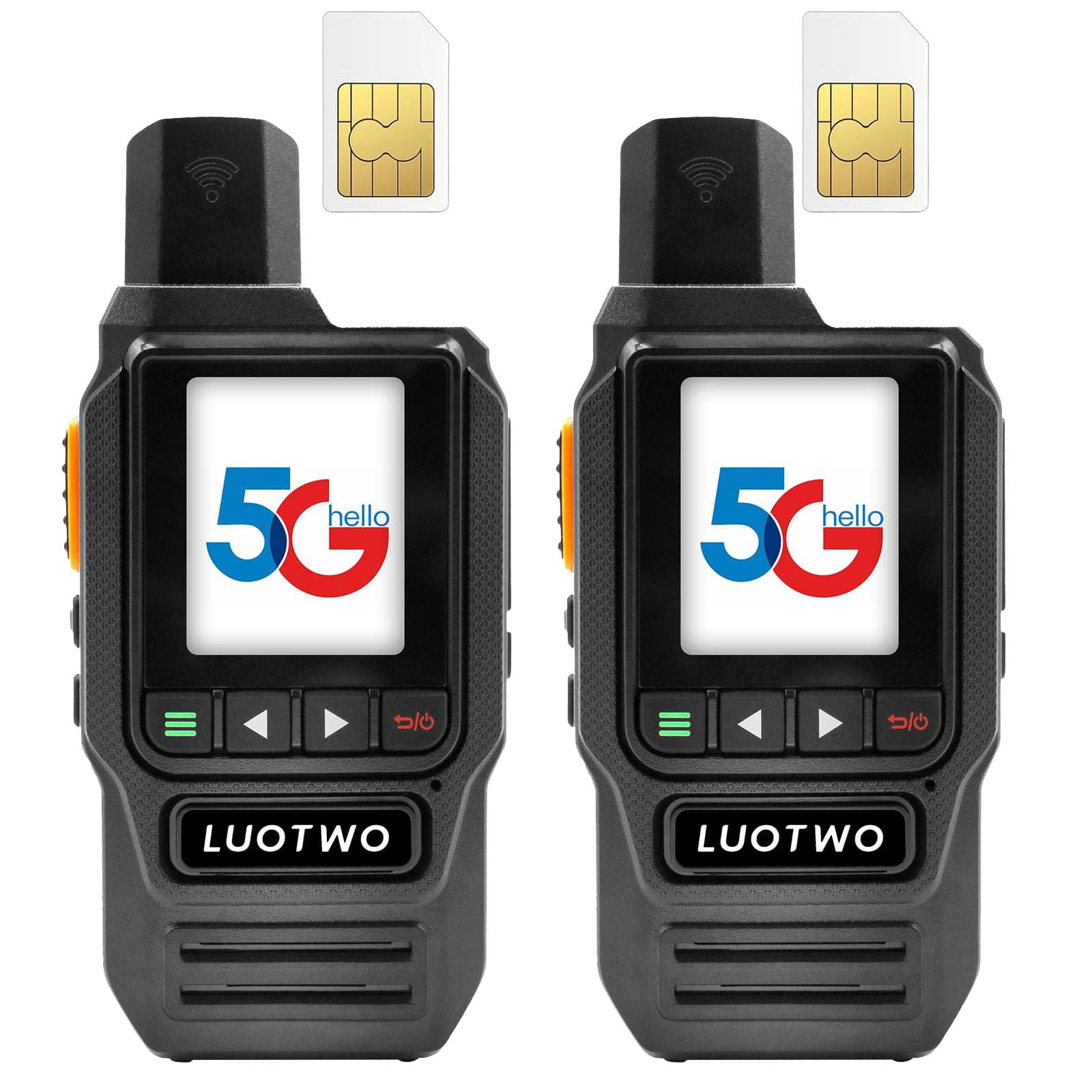 LUOTWO G3210 Global Walkie Talkie Support WiFi Unlimited Range Walkie Talkie Bluetooth 4G LTE POC Long Range Radio Waterproof Type-C Rechargeable Handheld GPS Transceiver,Use for a Lifetime