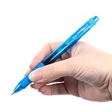Pentel EnerGel-X Retractable Liquid Gel Pen (0.7mm) Metal Tip, Sky Blue Ink, Box of 12 (BL107-S) – view 8