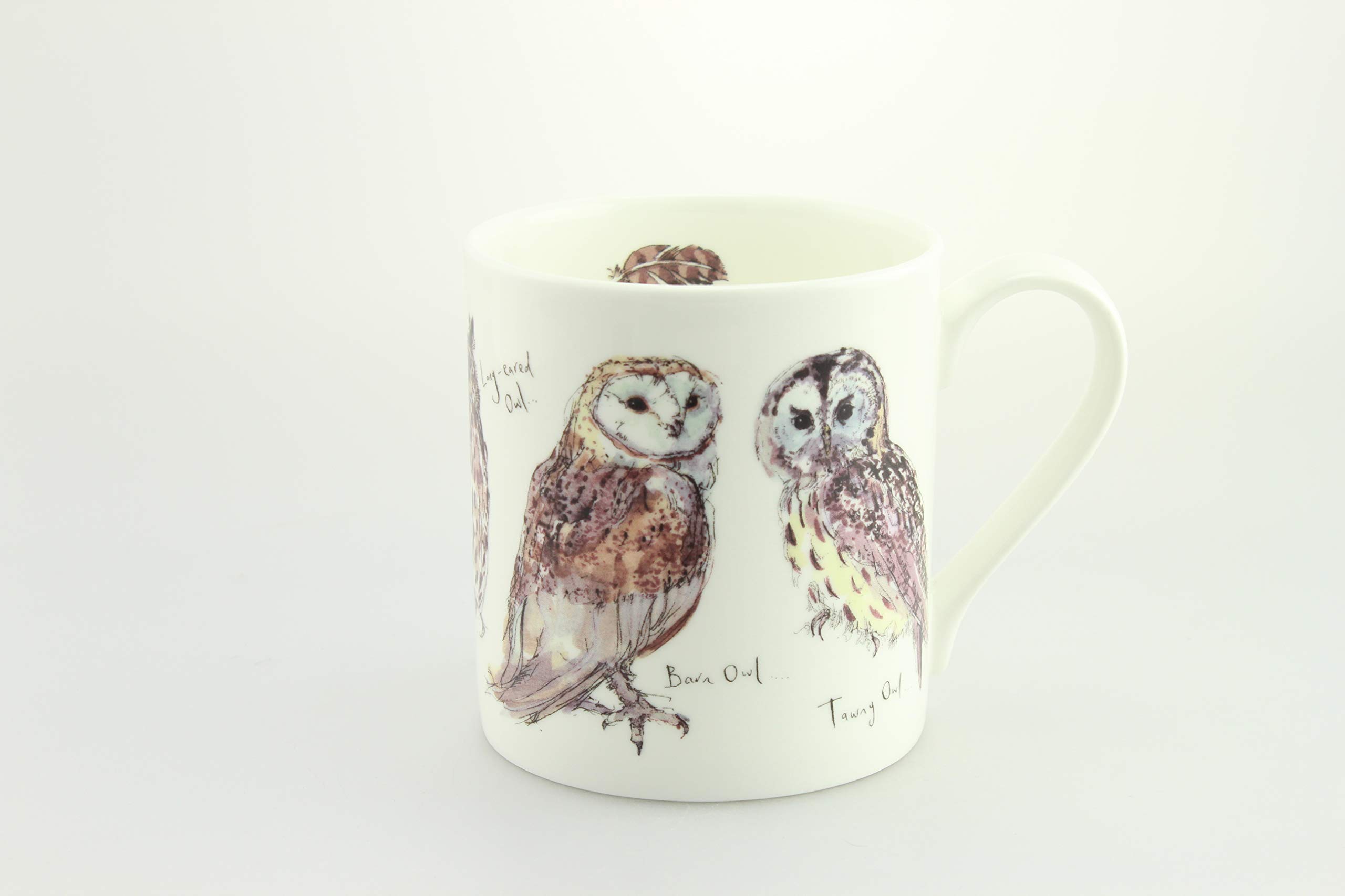 Mclaggan White Madeleine Floyd Five British Owls, Fine Bone China Mug
