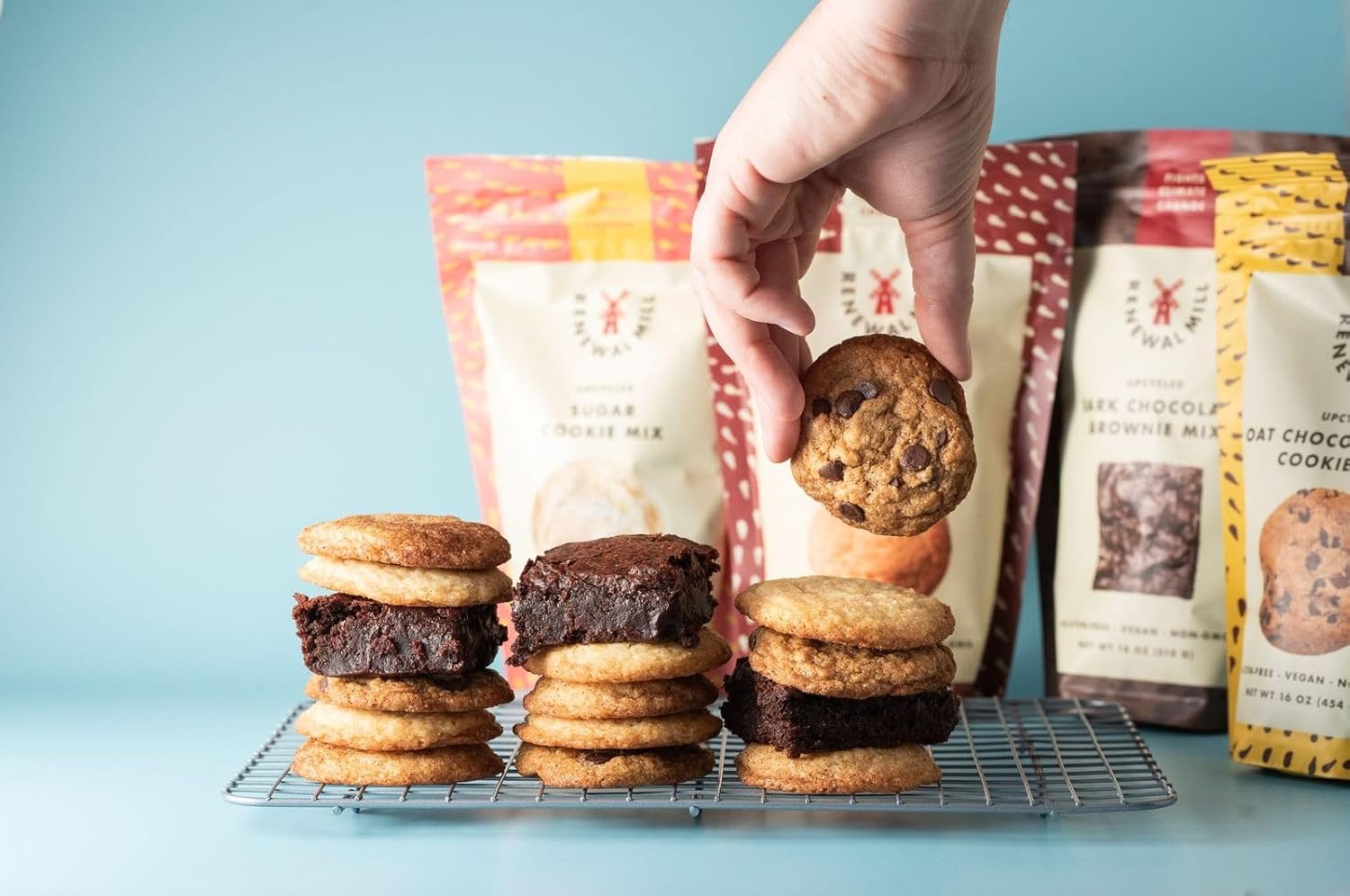 Renewal Mill Upcycled Oat Chocolate Chip Cookie Mix, 16 OZ (6 Pack)