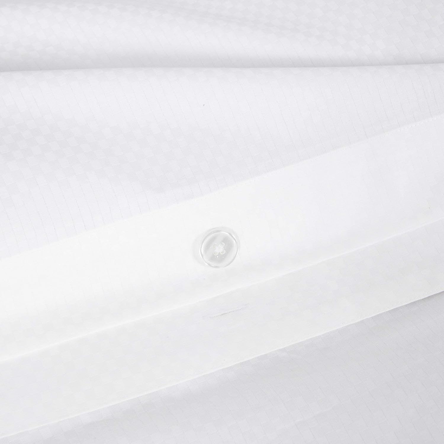 H by Frette Checkered Sateen H Bed Bundle (Queen) - Luxury All-White Bedding Bundle/Includes Pillowcases, Top Sheet, Fitted Sheet, Duvet Cover, Shams, Euro Shams, and Bedcover