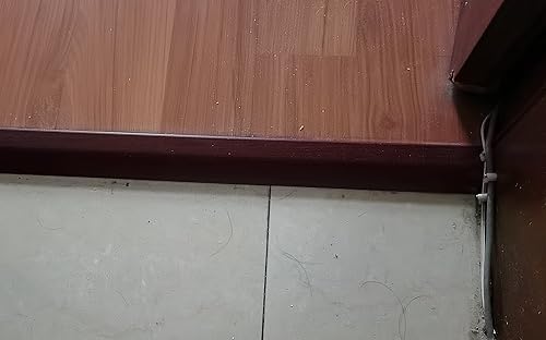 Miniatura 5 de Tira de aluminio para umbral de puerta de transición de suelo, para interiores, alfombras, azulejos, suelo, borde de puerta para tapete laminado,