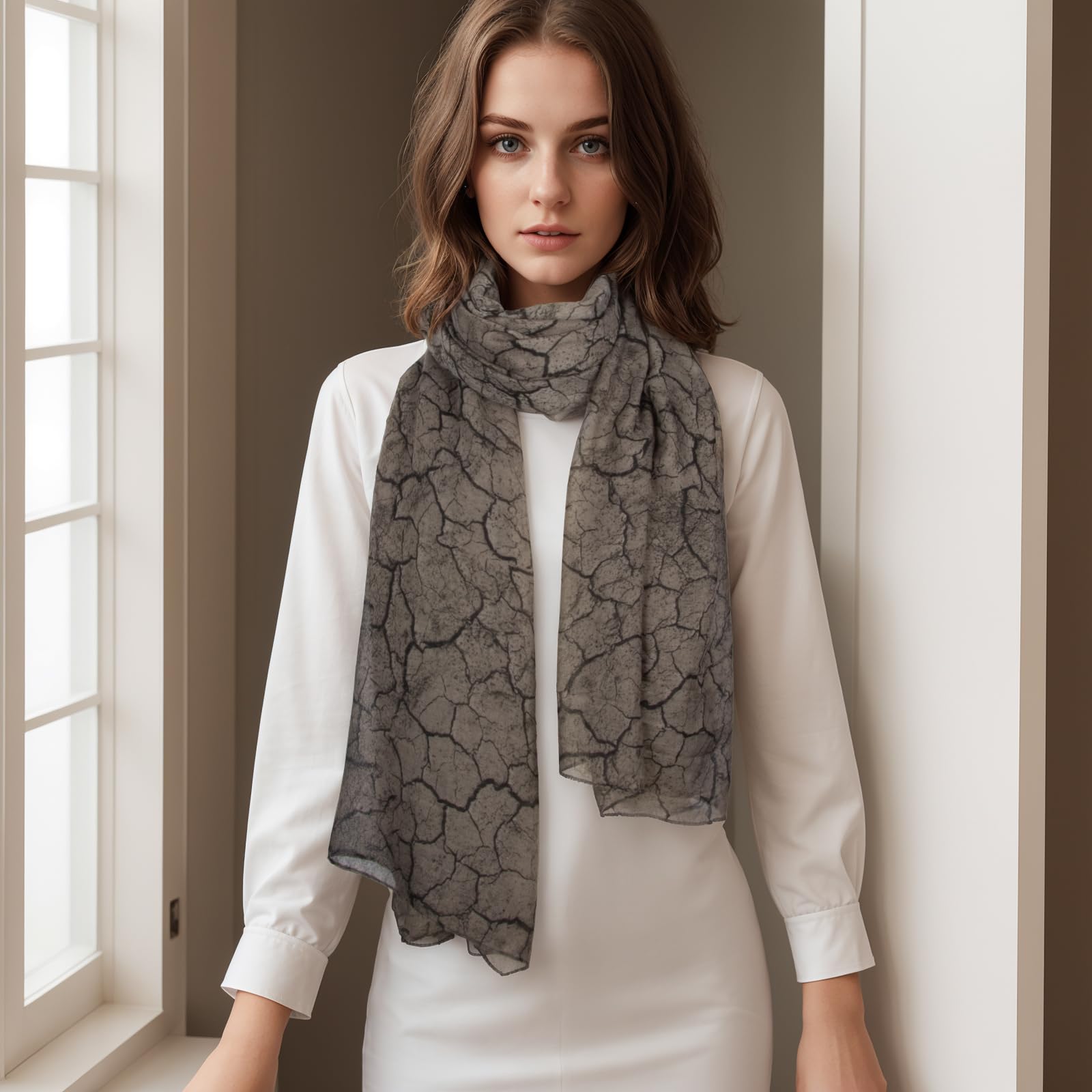 RIIQIICHY Foulard Donna Firmati Sciarpa Donna Primaverile Grande Leggera Pashmina Donna Elegante