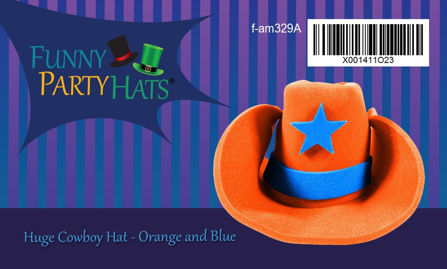 Oversize Foam Cowboy Hat - Funny Party Costume Accessory - Image 5