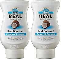 Vista 4 de Crema de coco Coco Reàl, 16.9 fl onzas, botella para apretar, en caja individual