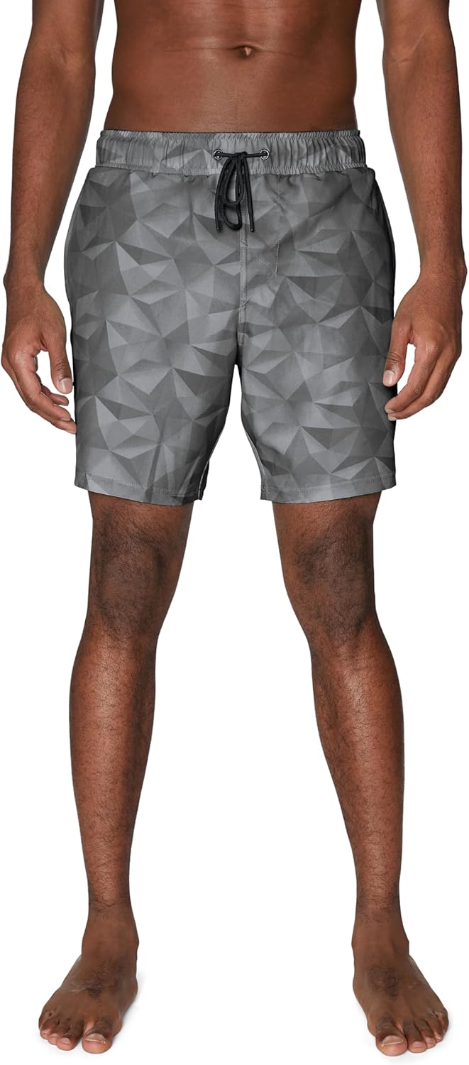 Spyder Men's Swim Trunks – Stretch, Quick-Dry 7-inch Board Shorts Sun Protection & Liner