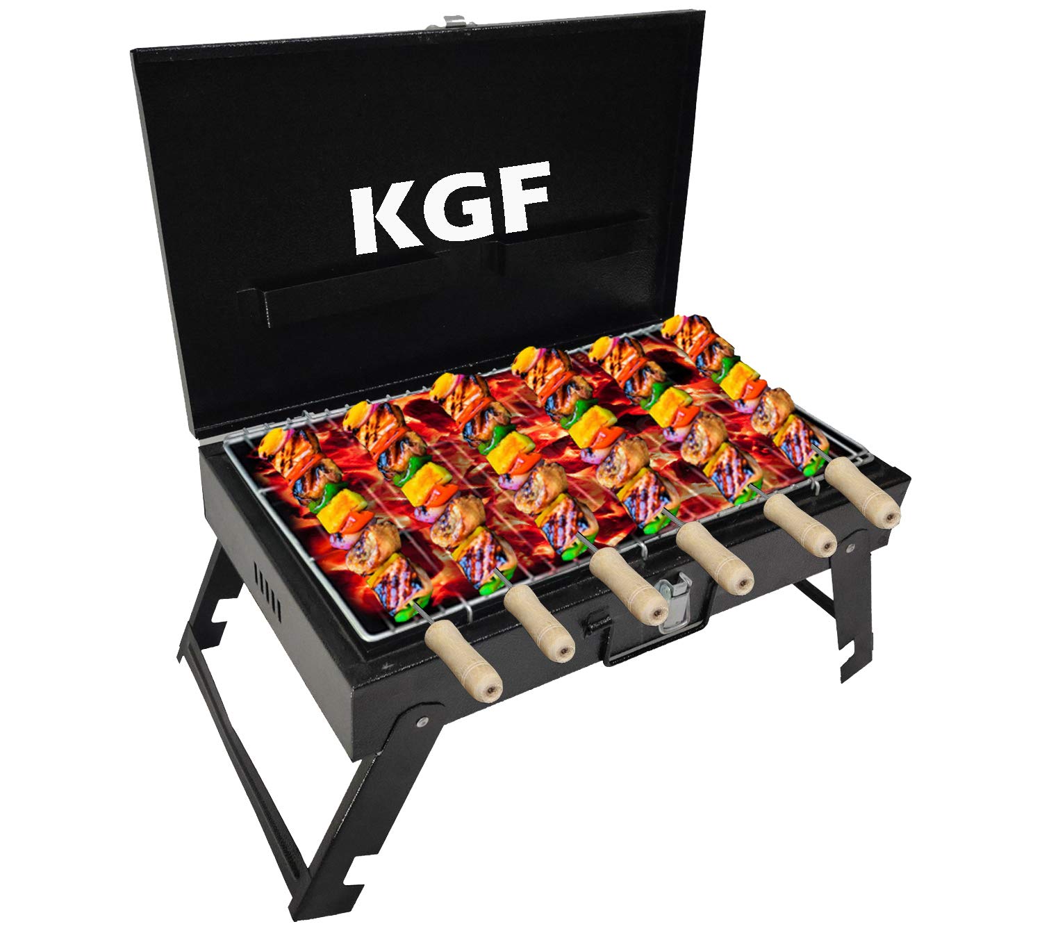 Onlyfire Griddle And Cooking Tool Kit, 18"×12.5" Outdoor Flat Top Griddle Plate With BBQ Scraper, Spatula And Scouring Pad For Gas And Charcoal Grills