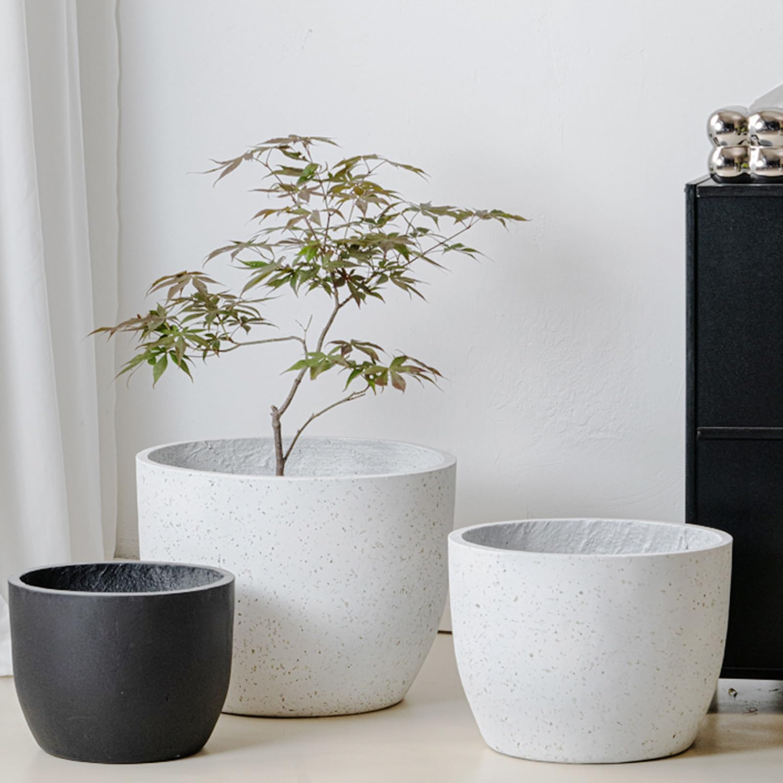 macetas para plantas Okrągłe doniczki na kwiaty i rośliny nadają się do sadzenia roślin doniczkowych i ogrodowych, takich jak rośliny wężowe i zioła dla Domu Ogrodowego