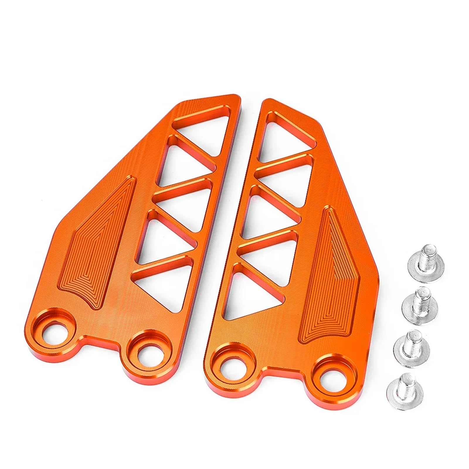 Aluminiowe śledzie do stóp CNC pasują do E 250 390, podnóżki motocyklowe, ochraniacze na pięty, czarne i pomarańczowe (czarne)