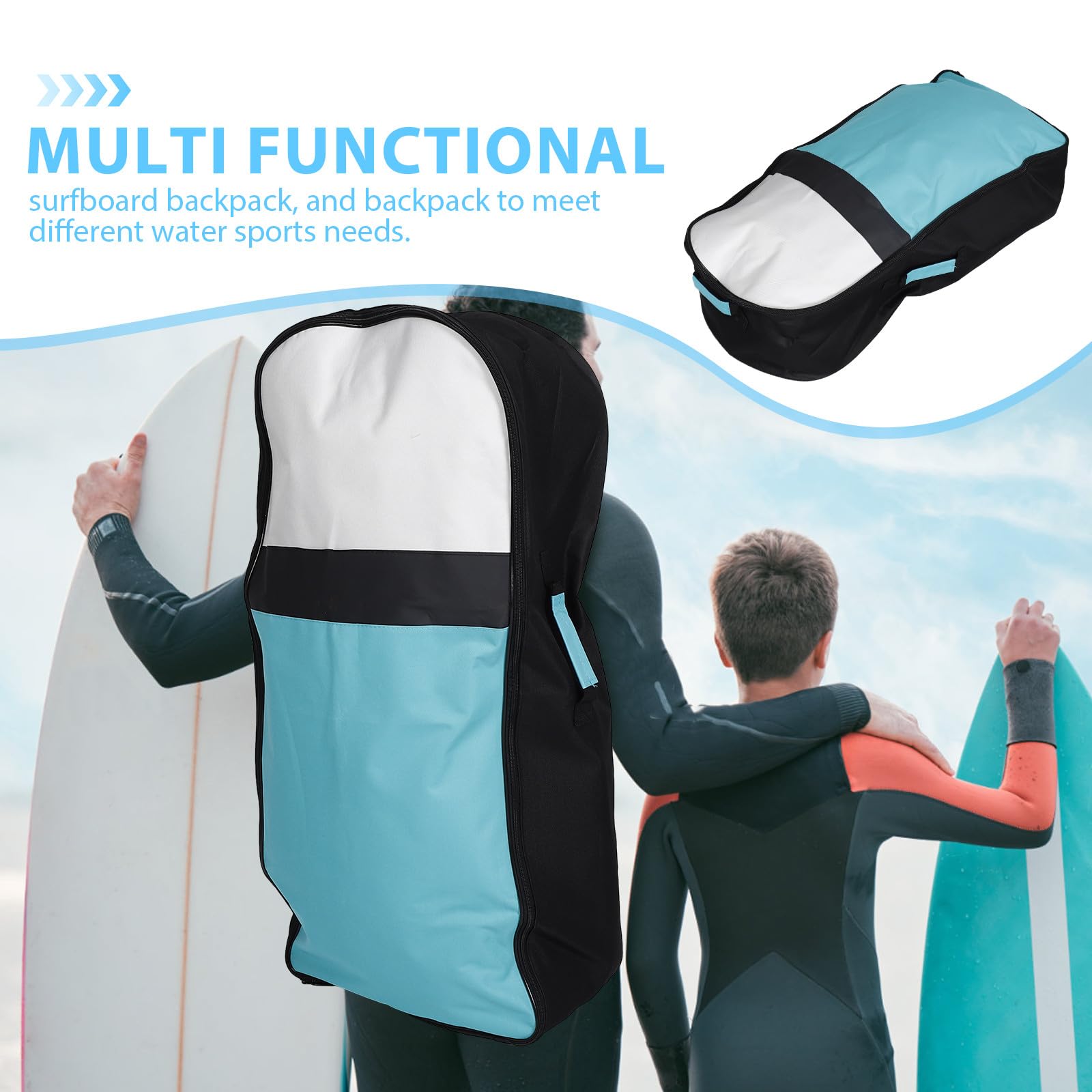Abaodam Aufblasbares Surf Paddleboard mit Integrierter Standfunktion und Tragbar mit Griffen für Erwachsene Vielseitig Einsetzbar für Strand Pool und Wassersport Wasserdichtes Material